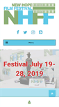 Mobile Screenshot of newhopefilmfestival.com